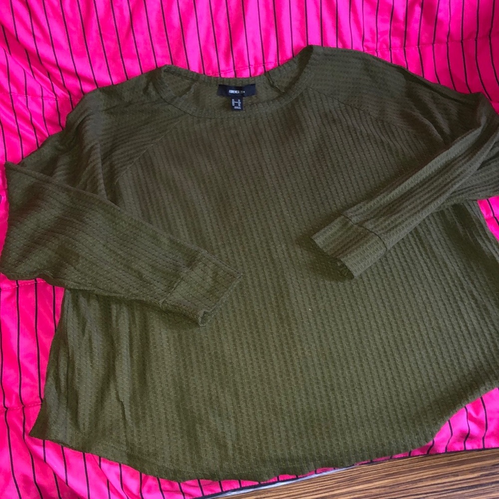 Forever 21 Waffle Knit Top